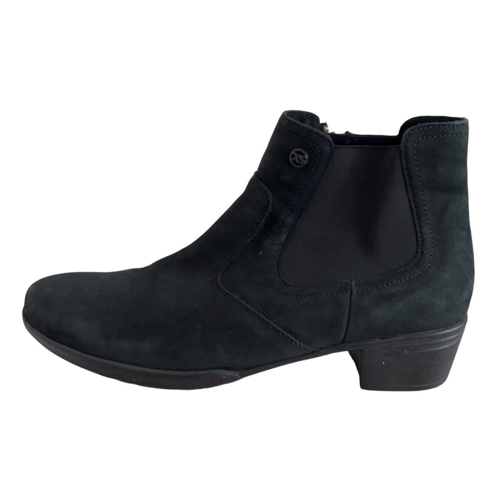 Women's Hartjes Black Ankle Boots Comfort Side Zip | SZ: 6 - Picture 4 of 9